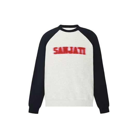 Black and White Raglan T-shirt for Couples